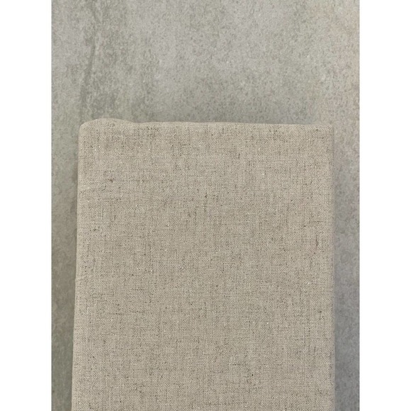 Nestwell Linen Cotton Blend Bedskirt Twin Natural Tan 15" Drop Neutrals Tailored - Picture 16 of 16